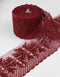 Aurora Blossom Beaded Border Lace - (Maroon)